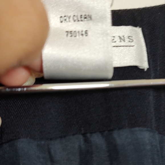 Vintage Valerie Stevens Elegant Wool Black Sleeveless Button Down Dress - Picture 5 of 9